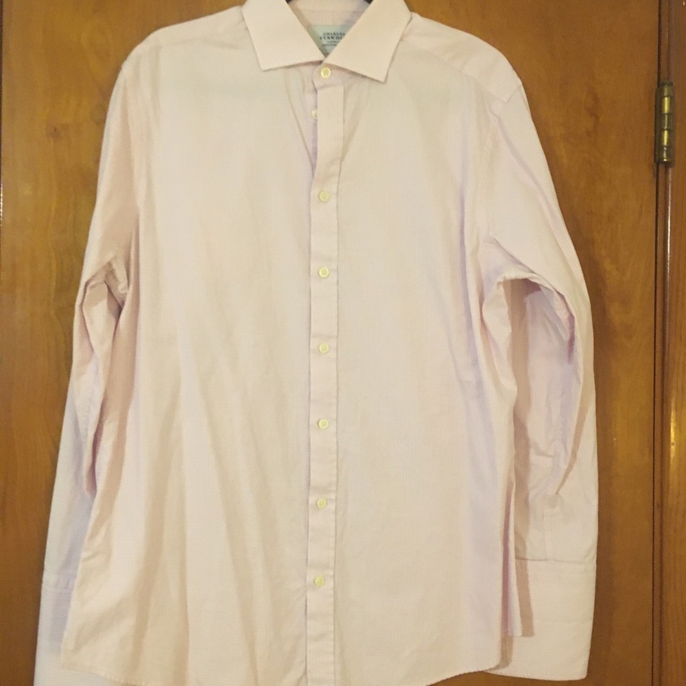Charles TyrWhitt” Slim Fit Pink Dress Shirt